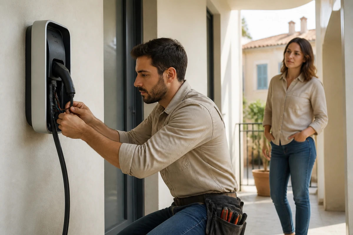 électricien installation borne IRVE Martigues
