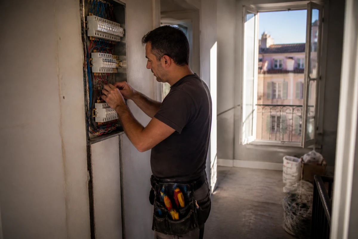 électricien mise aux normes copropriété appartement Martigues