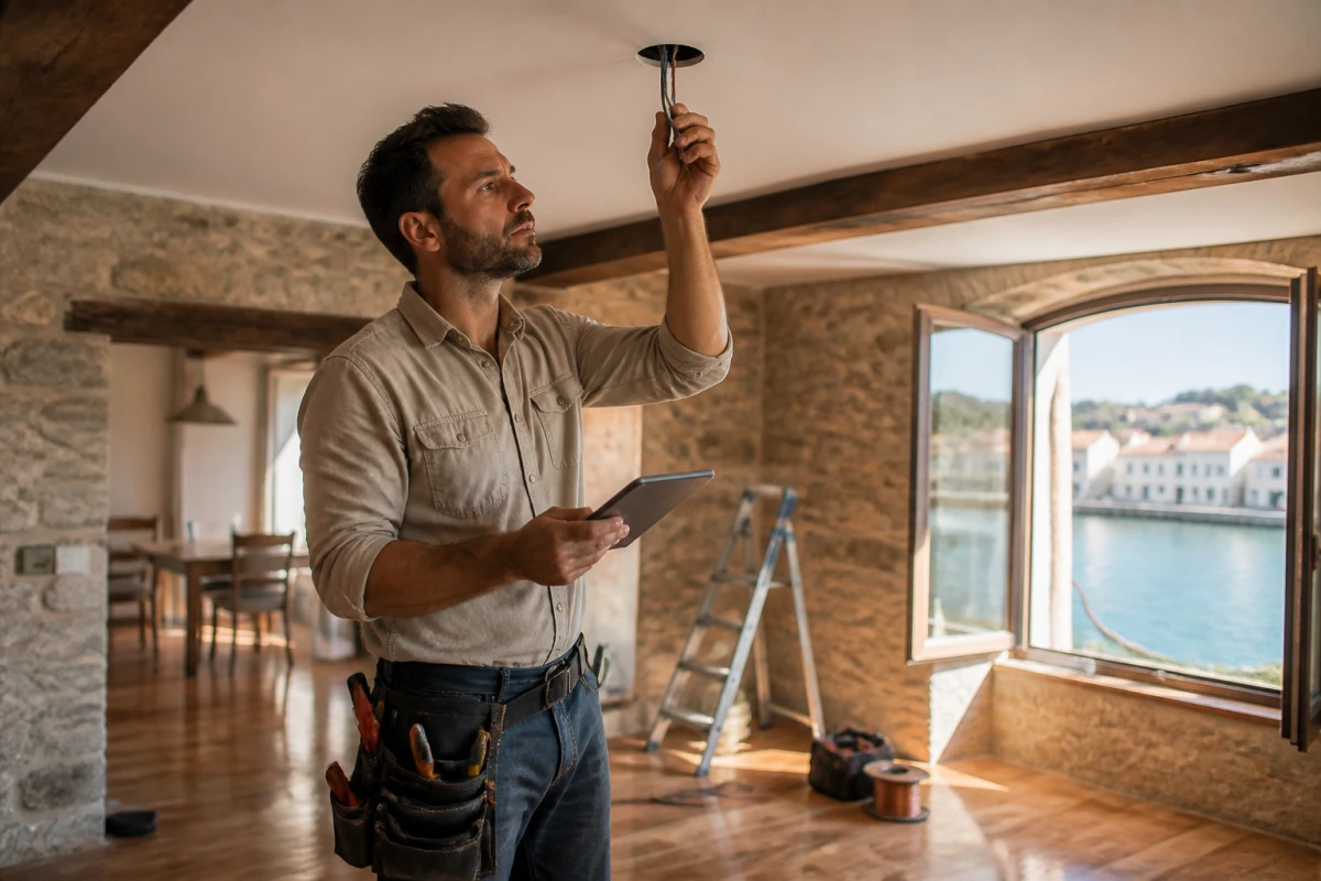 électricien rénovation complète maison ancienne Istres