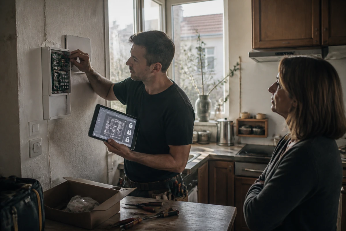 Installation alarme sécurité connectée appartement Fos-sur-Mer