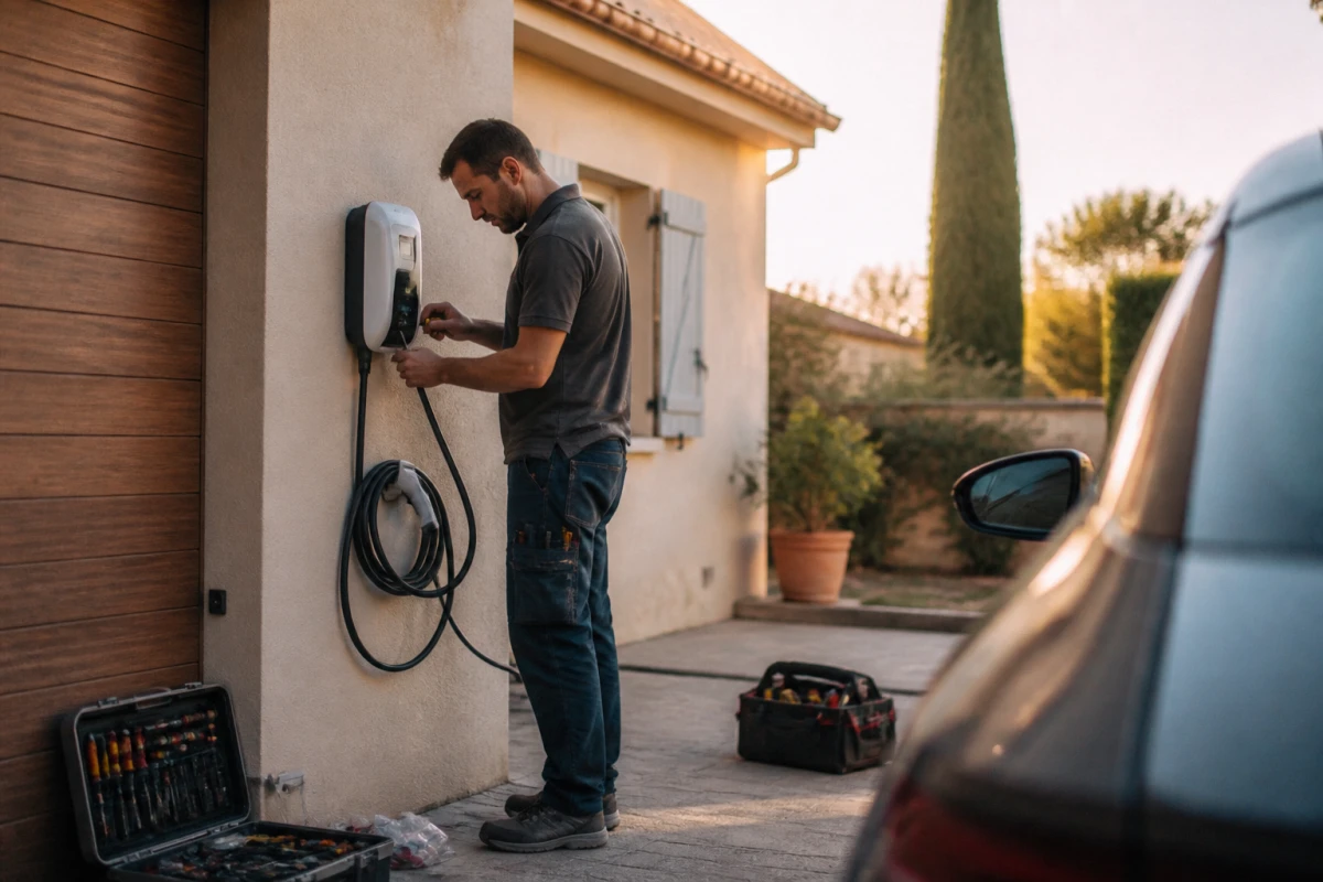 Installation borne recharge voiture électrique maison Port-de-Bouc