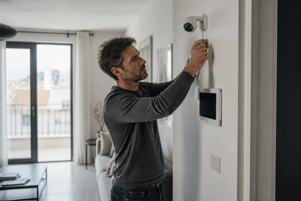Installation système alarme vidéosurveillance maison Istres