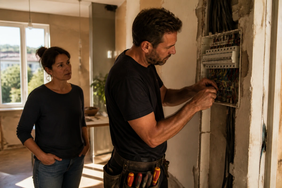 Rénovation électrique complète maison individuelle Martigues
