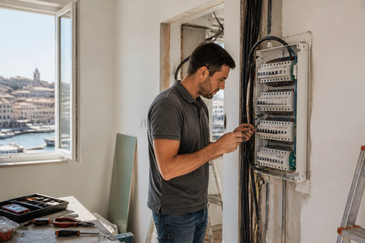 Rénovation tableau électrique disjoncteur appartement Fos-sur-Mer